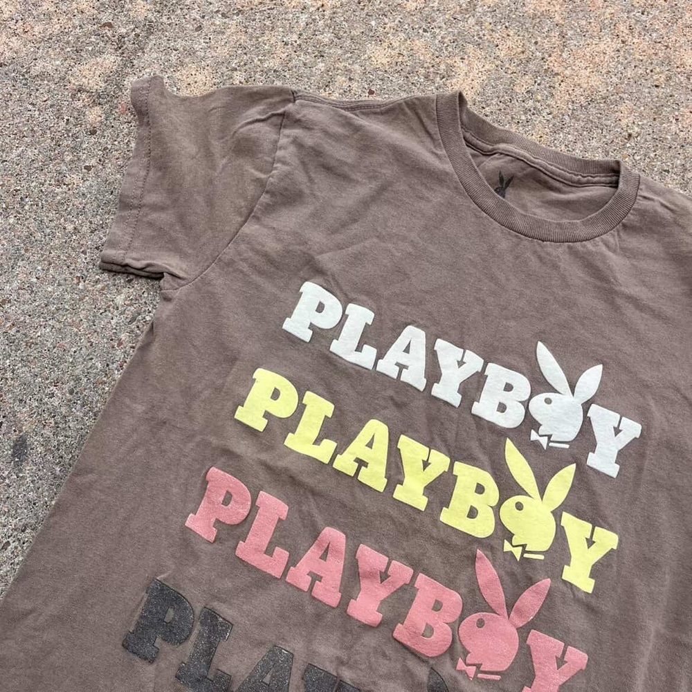 Playboy shirt brown ￼ - Picture 3 of 5